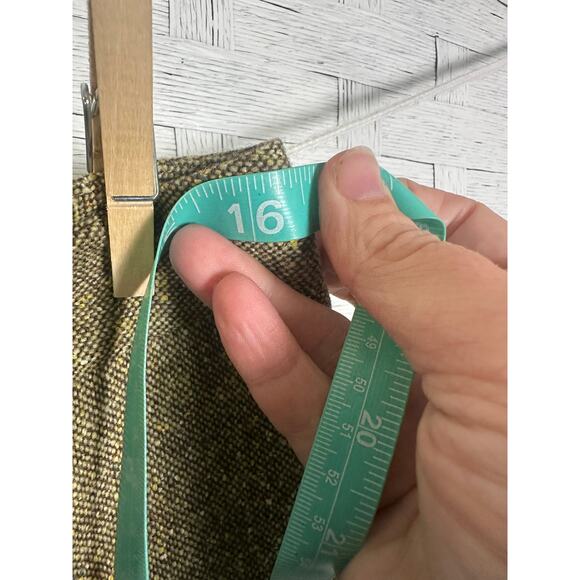 Lafayette 148 women’s trousers wide leg woven wool green academia heritage - Picture 7 of 11